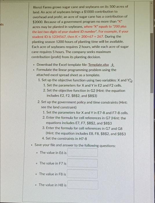 can someone help me please? ts Rienzi Farms grows