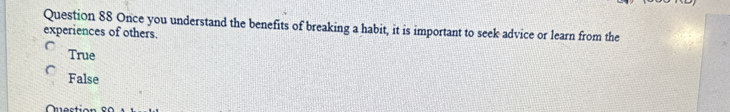 Question 8 8 Once you understand the benefits of