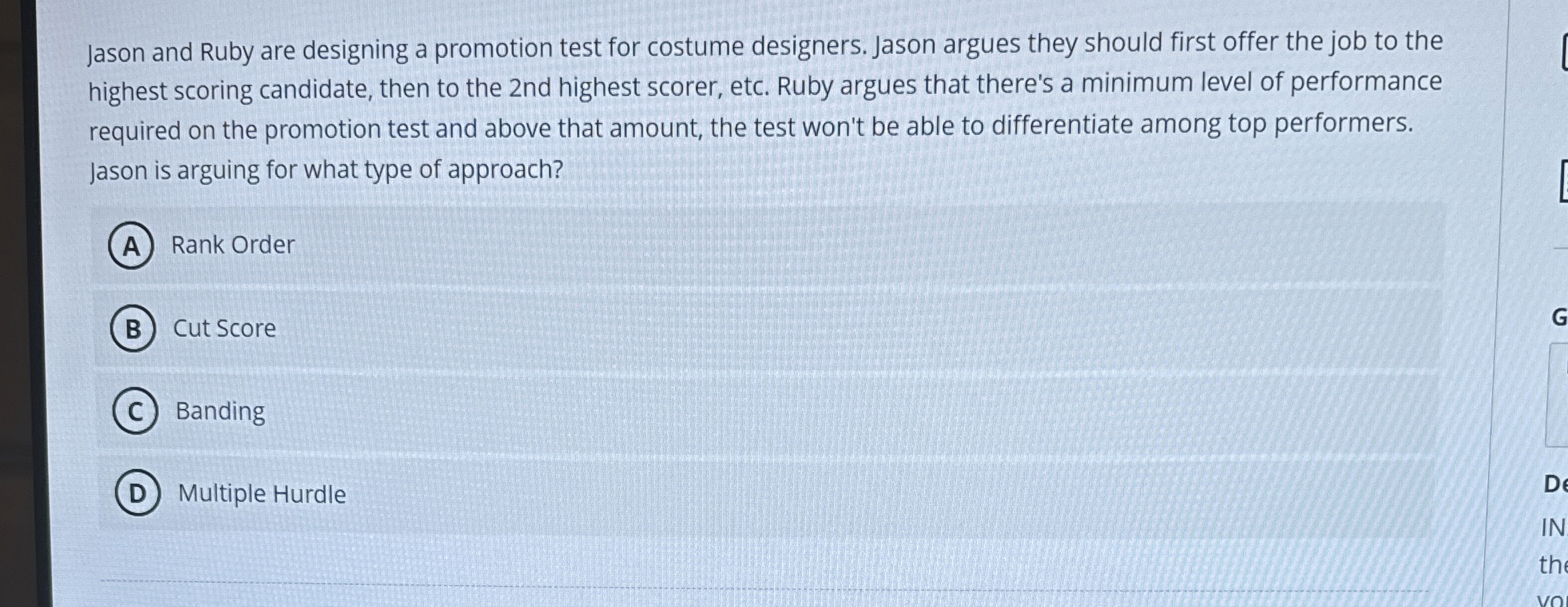 Jason and Ruby are designing a promotion test for