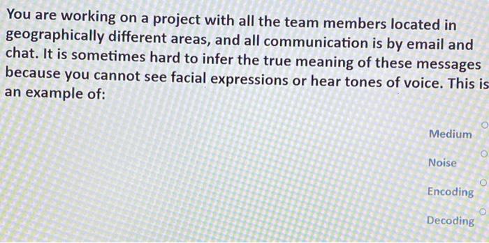 Answer All ?? You are a project manager who is in