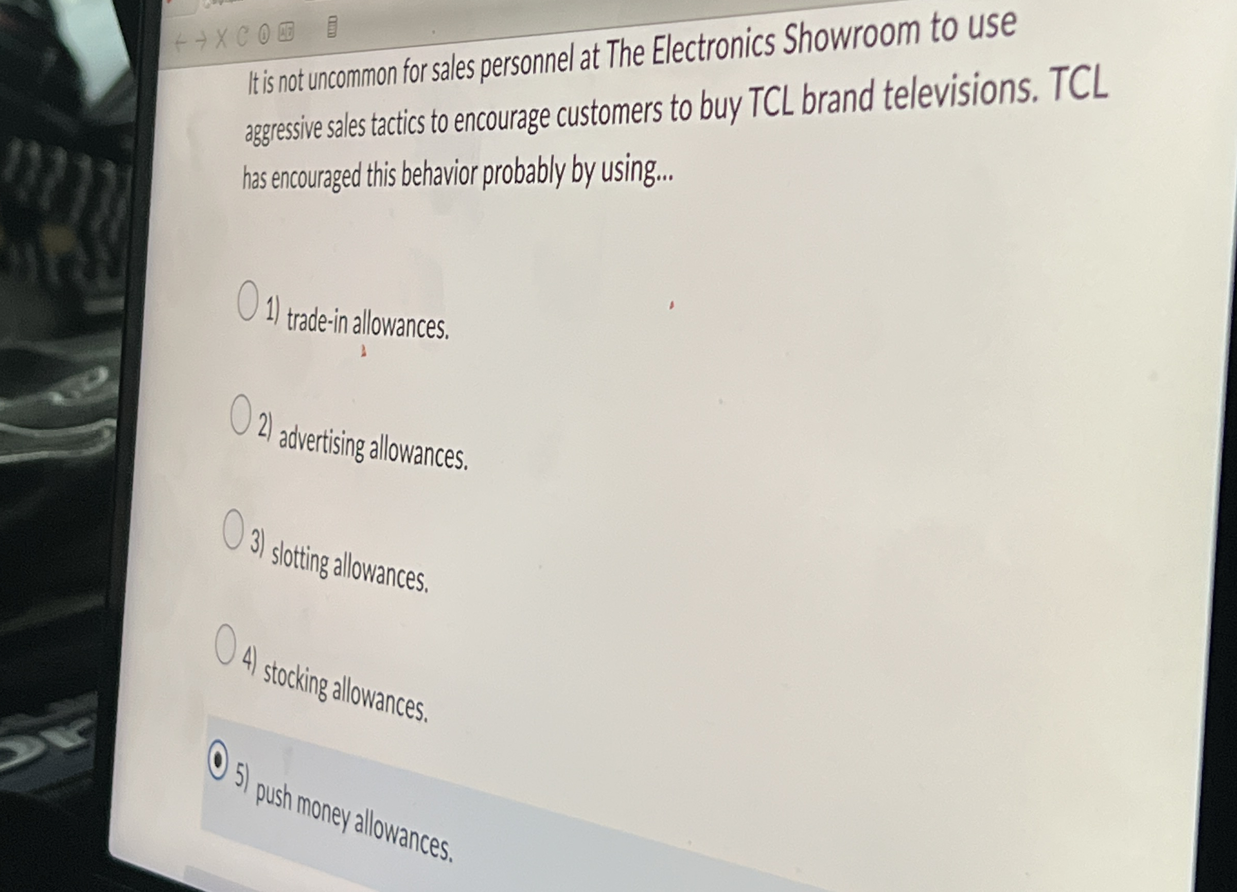 Itis not uncommon for sales personnel at The