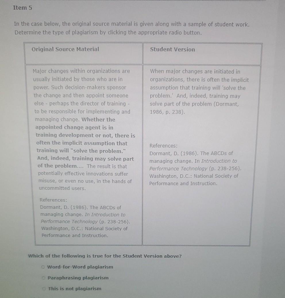 1. 2. 3. Item 4 In the case below, the original