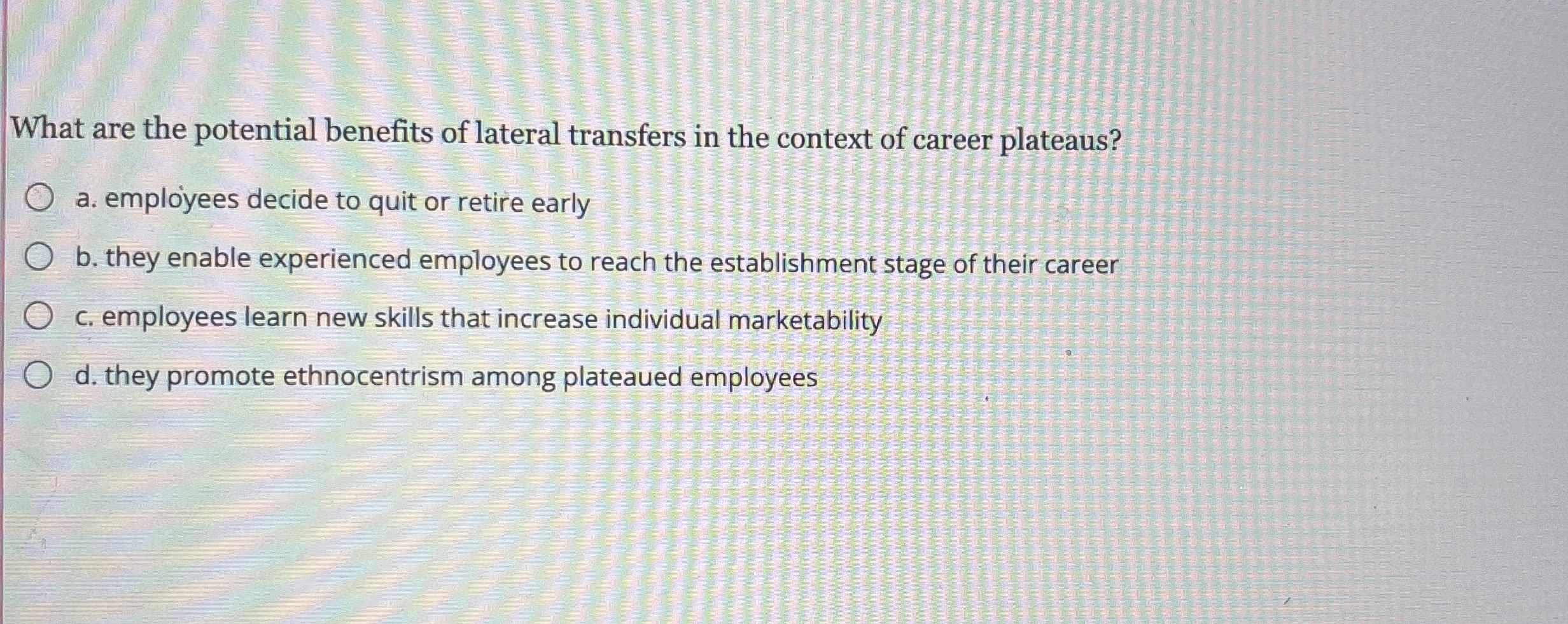 What are the potential benefits of lateral