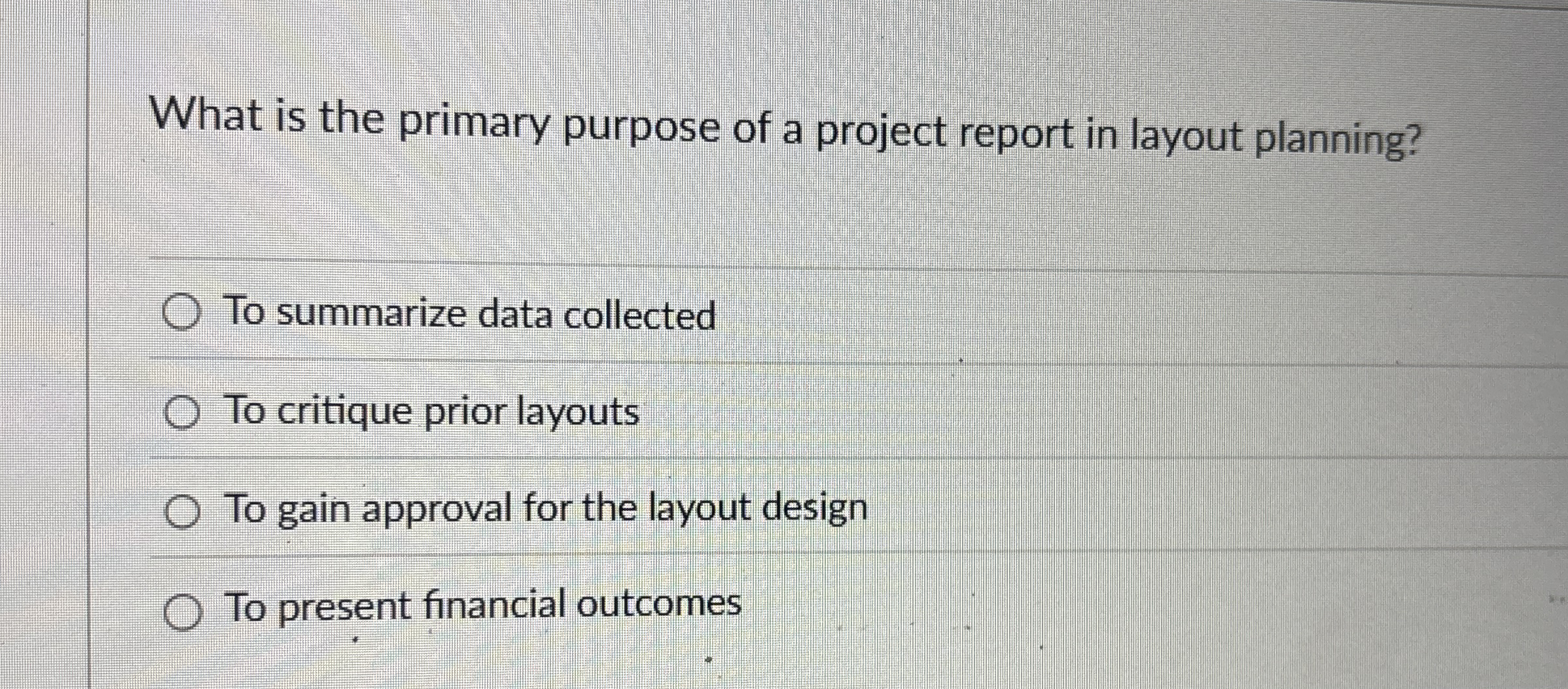 What is the primary purpose of a project report