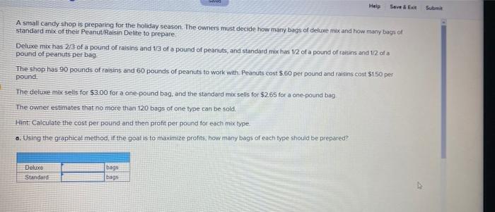 Help Save Ext Submit A small candy shop is