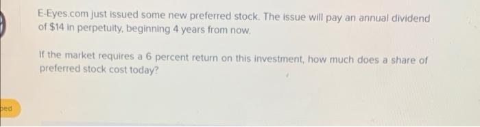 E-Eyes com just issued some new preferred stock.