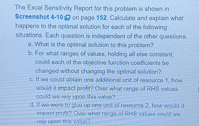 -4-21 Consider the following LP problem, in which