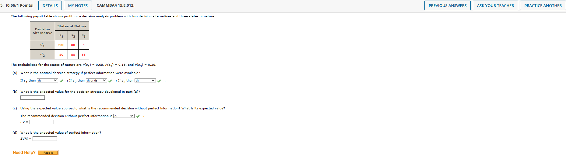 [ 0 . 5 6 1 Points ] CAMMBA 4 1 5 . E . 0 1 3 .