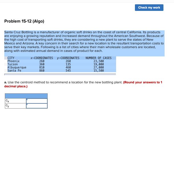 Check my work Problem 15-12 (Algo) Santa Cruz