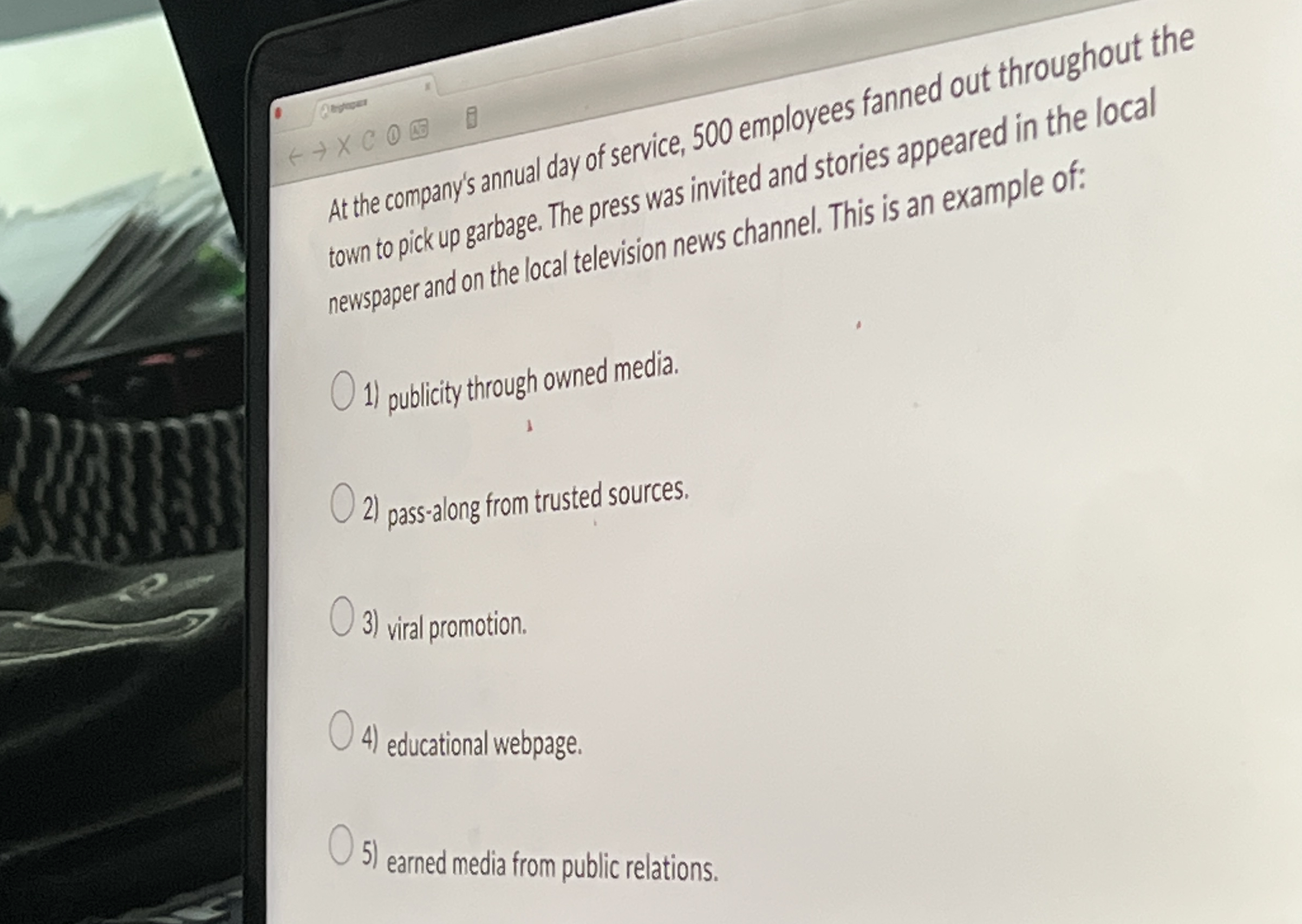 At the company's annual day of service, 5 0 0