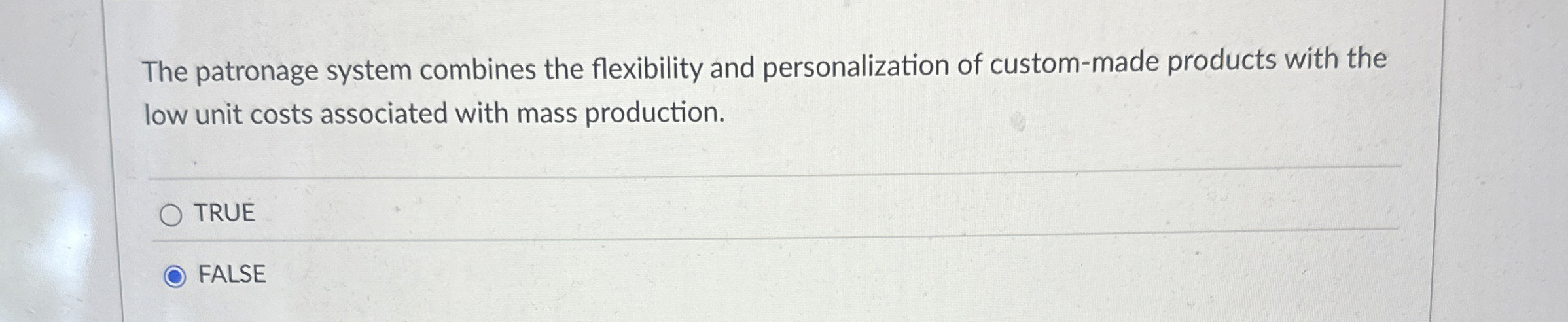 The patronage system combines the flexibility and