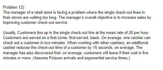 Need help setting up this waiting line model