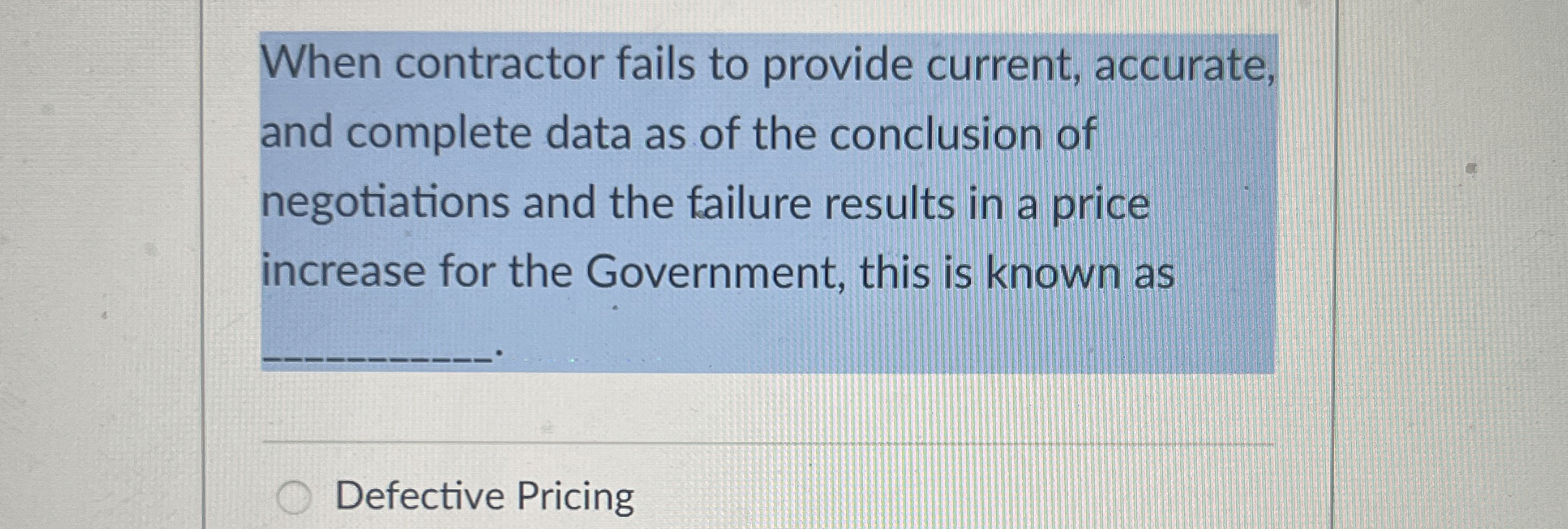 When contractor fails to provide current,