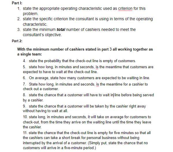 Need help setting up this waiting line model