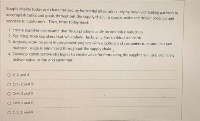 Question 18 O pts Lean practices used in modern
