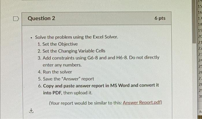 please solve question 2 I just provided question