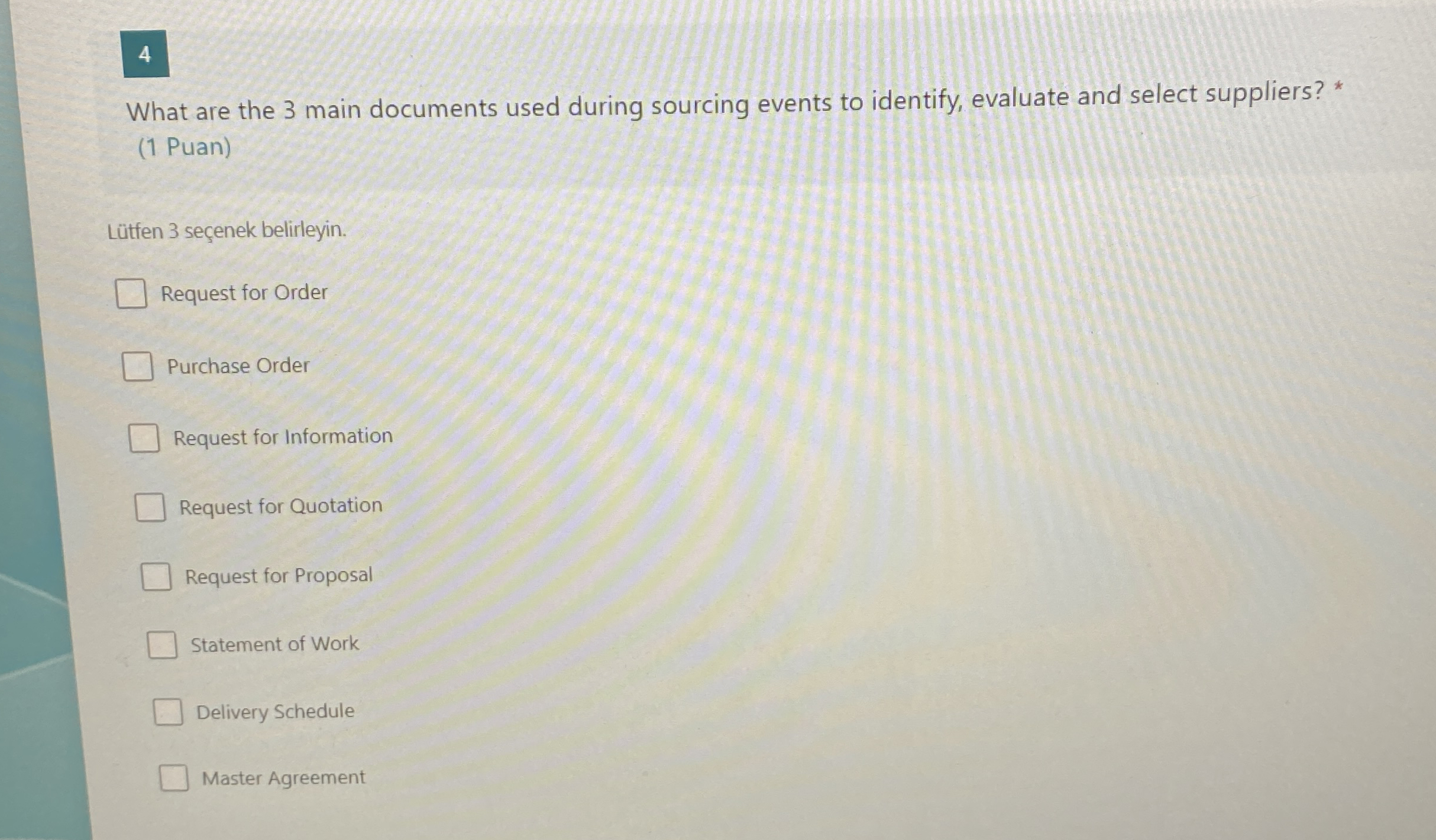 4 What are the 3 main documents used during