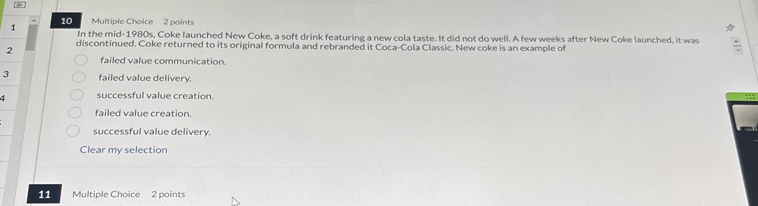 1 0 Multiple Choice 2 points In the mid - 1 9 8 0
