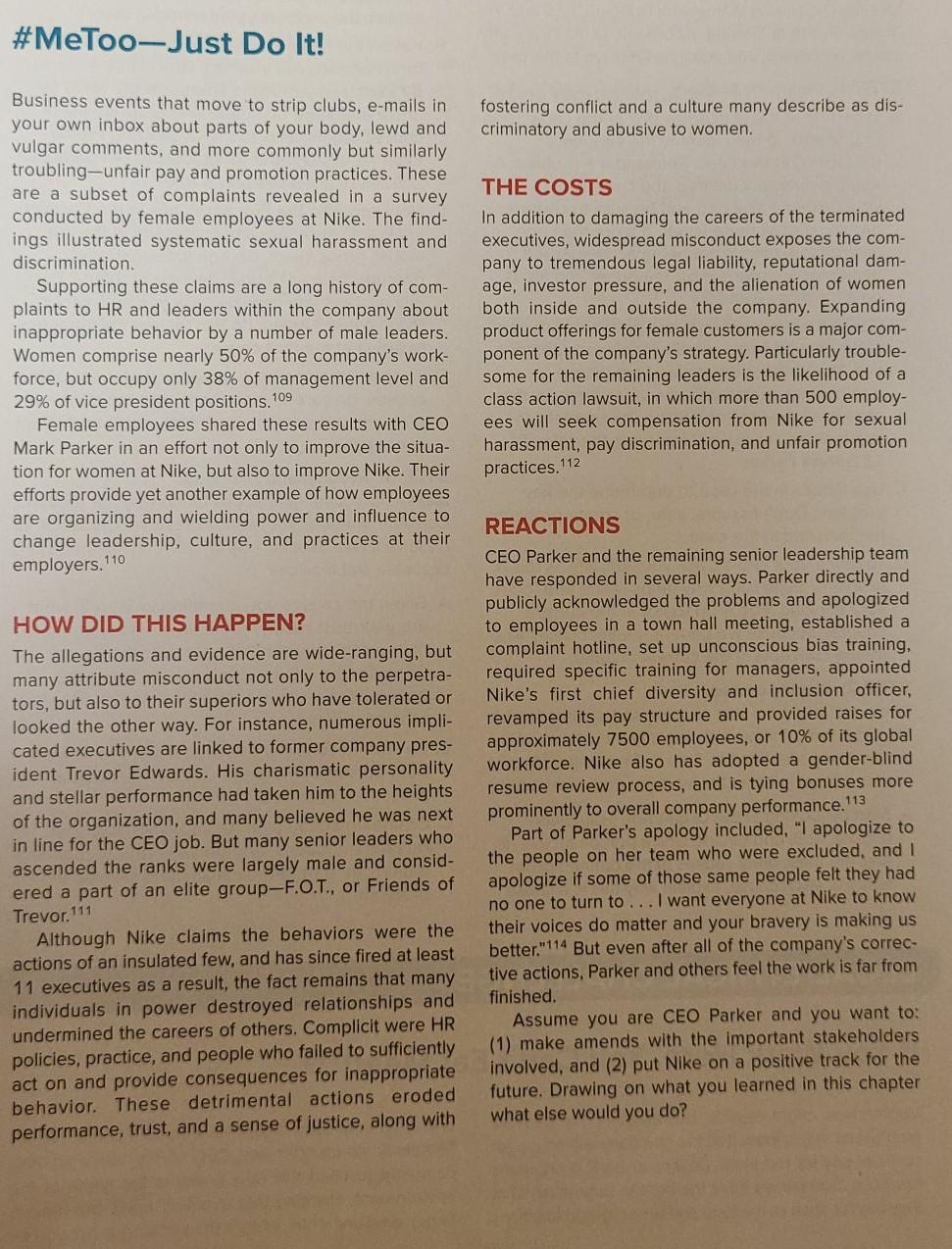 Read the article and write a one page response