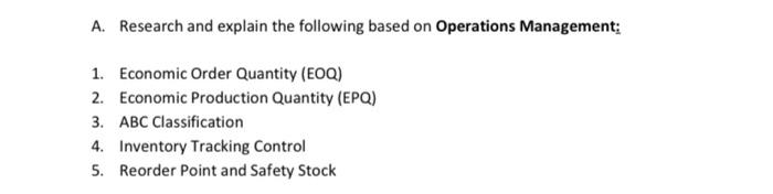 At least 3 paragraphs A. Research and explain the