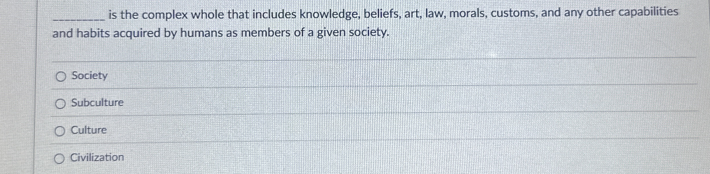 q , is the complex whole that includes knowledge,