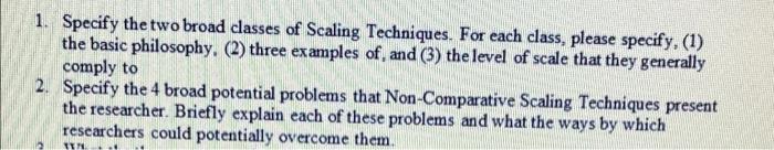 Need help with 1st question! 1. Specify the two