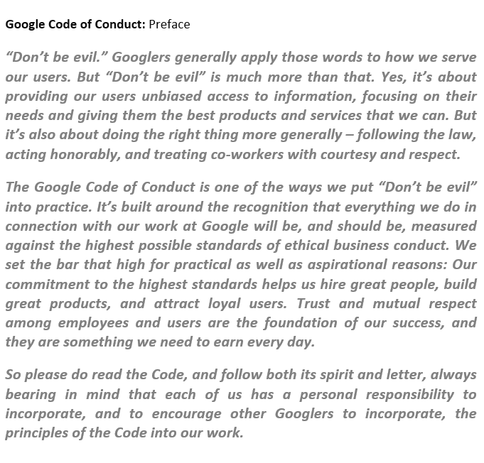 1) Why and How the Code of Conduct is important