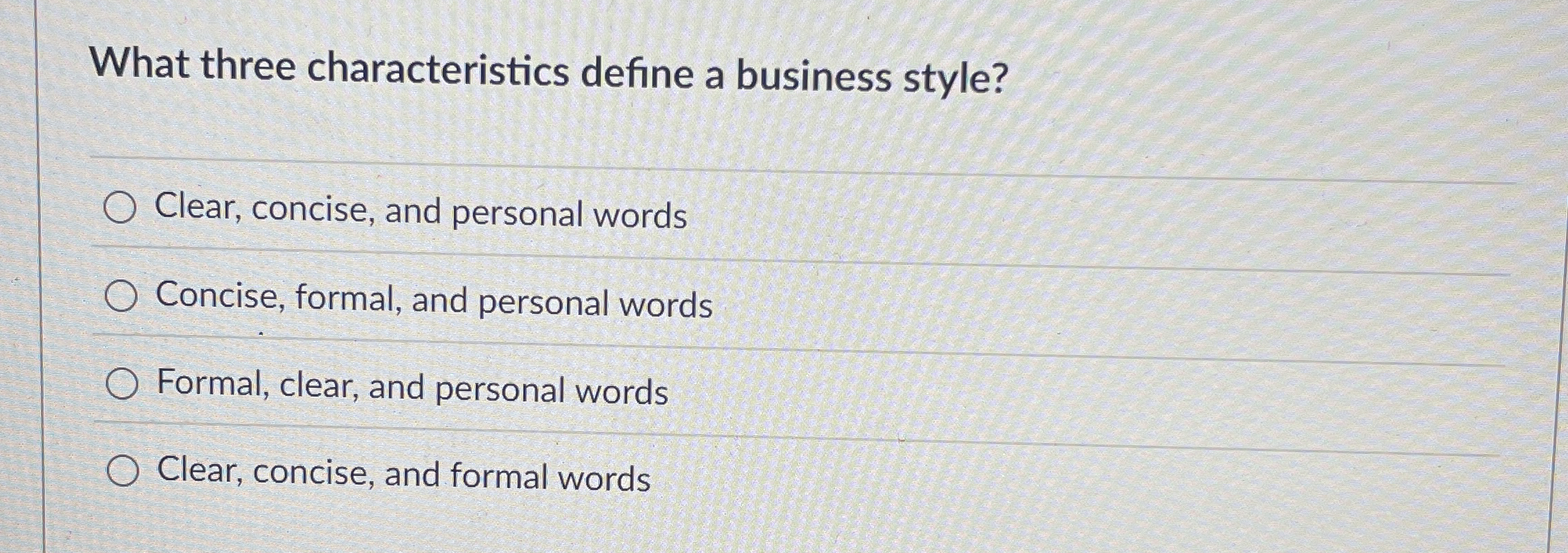 What three characteristics define a business