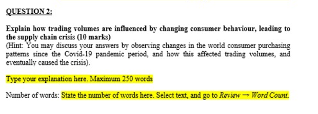 CASE TEXT (for Questions 1 & 2) Supply Chain