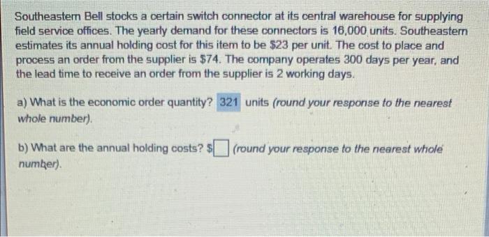 answer B Southeastern Bell stocks a certain