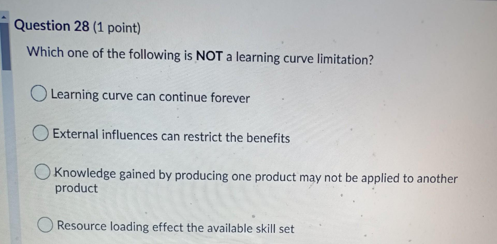 Question 32 (2 points) A project whose CPI and