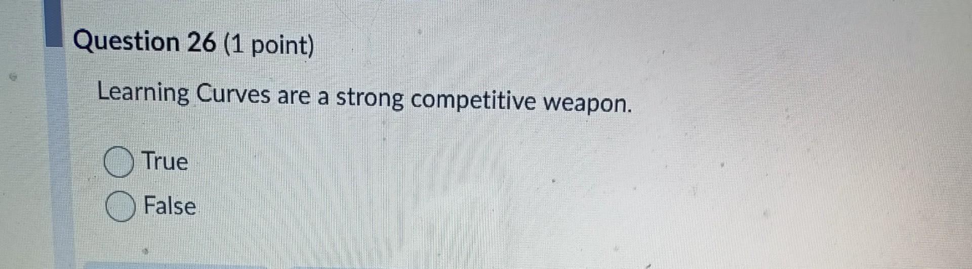 Question 32 (2 points) A project whose CPI and