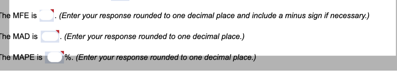 Develop a two-period weighted moving average