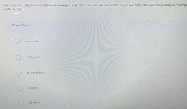 Sarah tries to explain why she belleves her