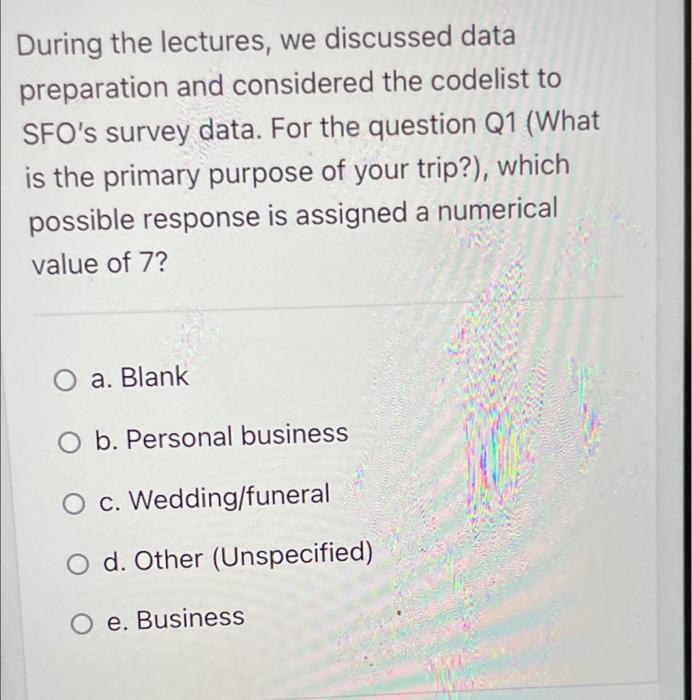 During the lectures, we discussed data