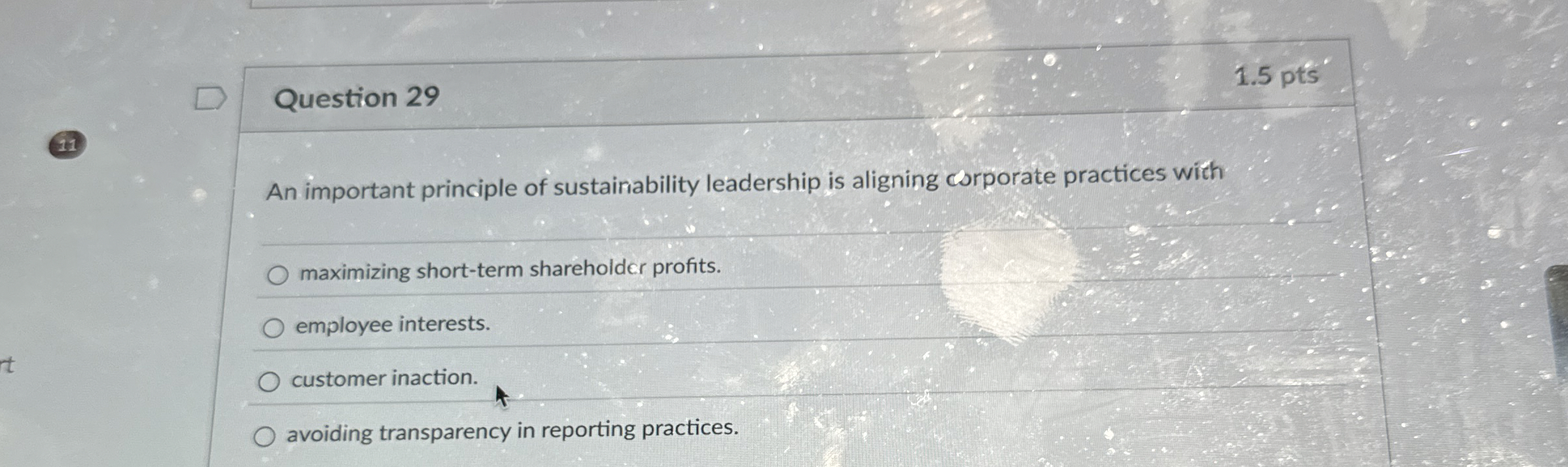Question 2 9 1 . 5 pts 4 1 2 An important