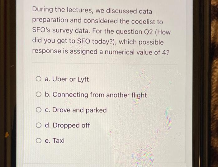 During the lectures, we discussed data