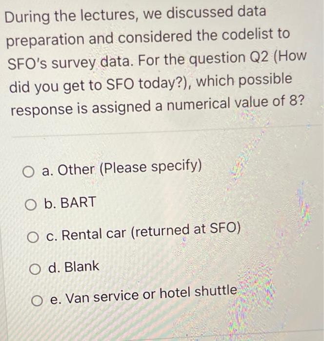 During the lectures, we discussed data