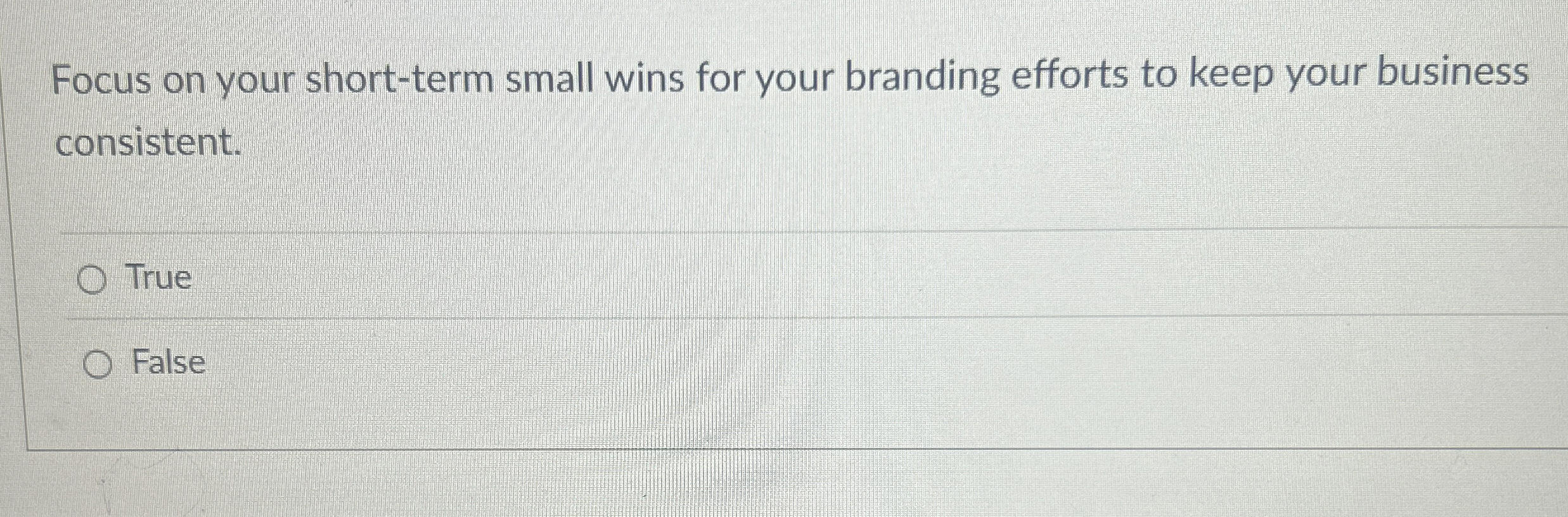 Focus on your short - term small wins for your