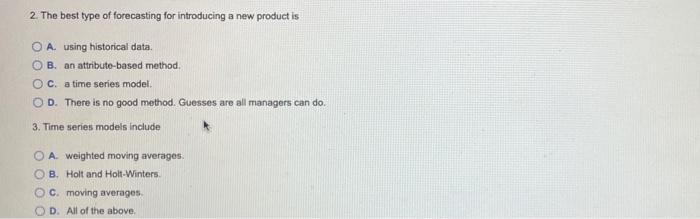 11 Picking the Right Forecasting Technique