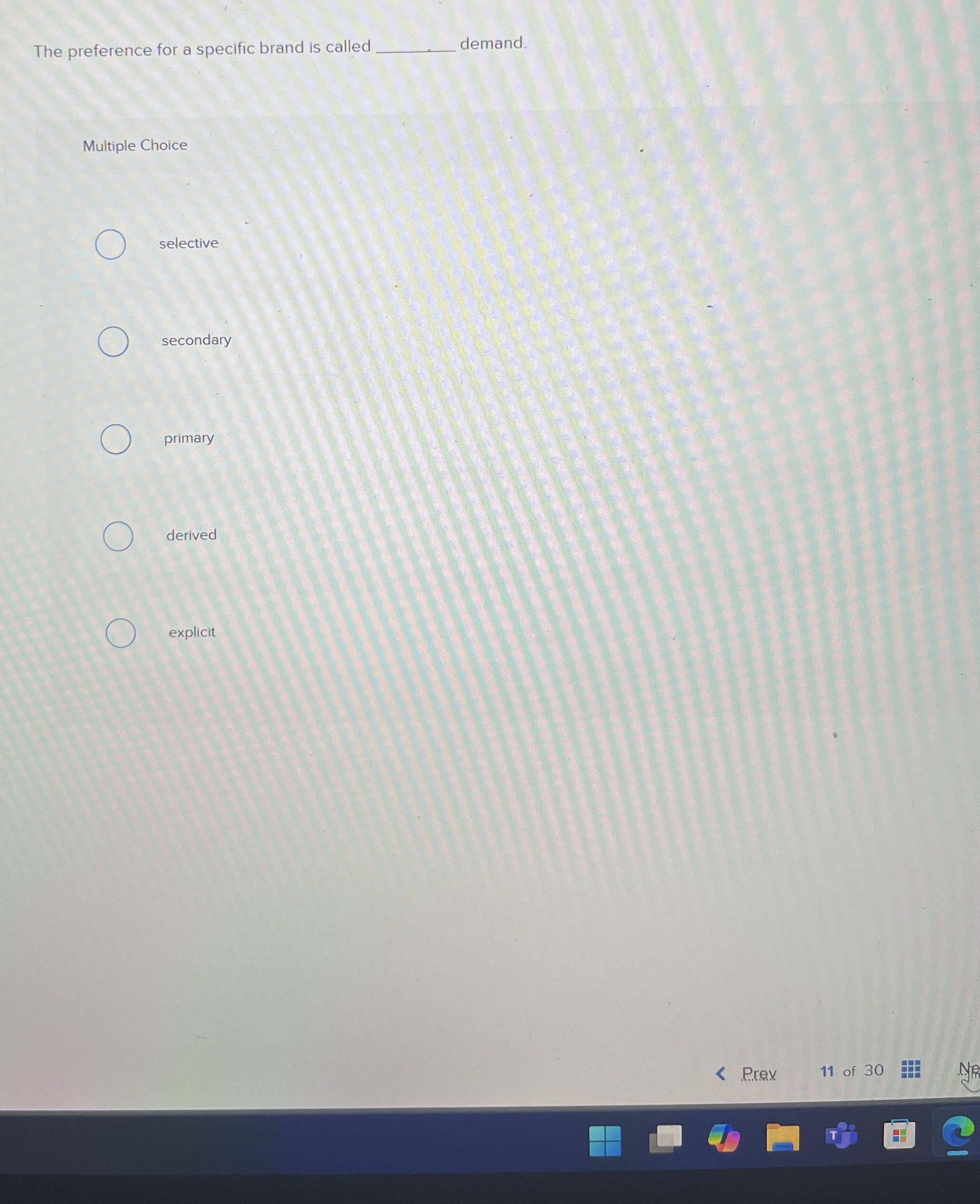 The preference for a specific brand is called