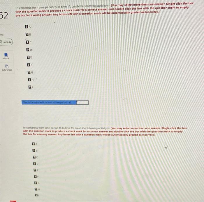 Given the data and information that