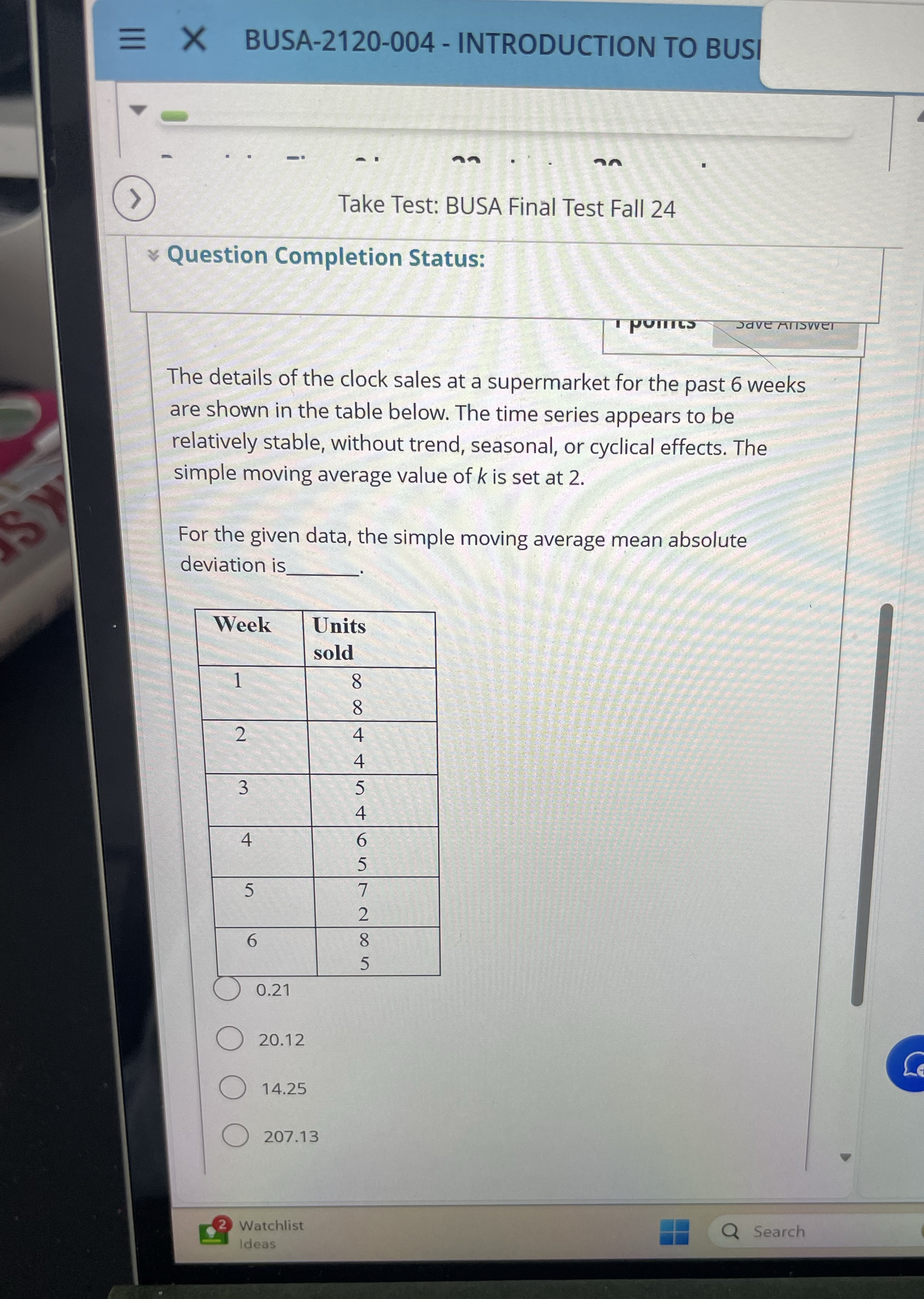 BUSA - 2 1 2 0 - 0 0 4 - INTRODUCTION TO BUSI