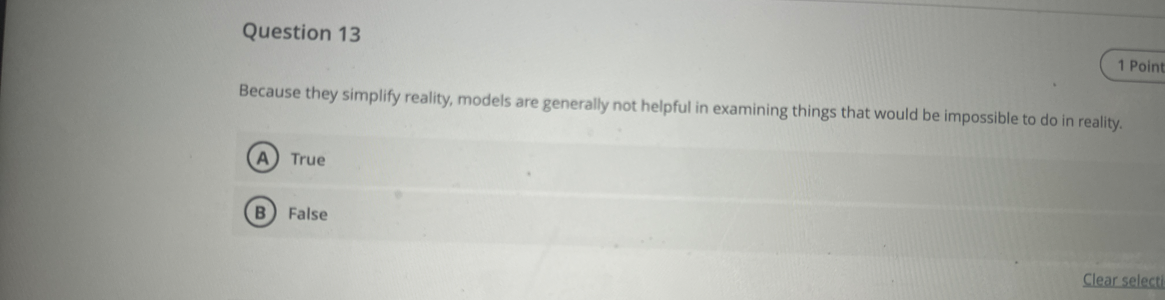 Question 1 3 1 Point Because they simplify