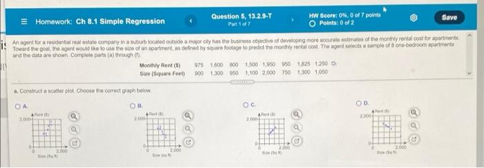 = Homework: Ch 8.1 Simple Regression Question 2,
