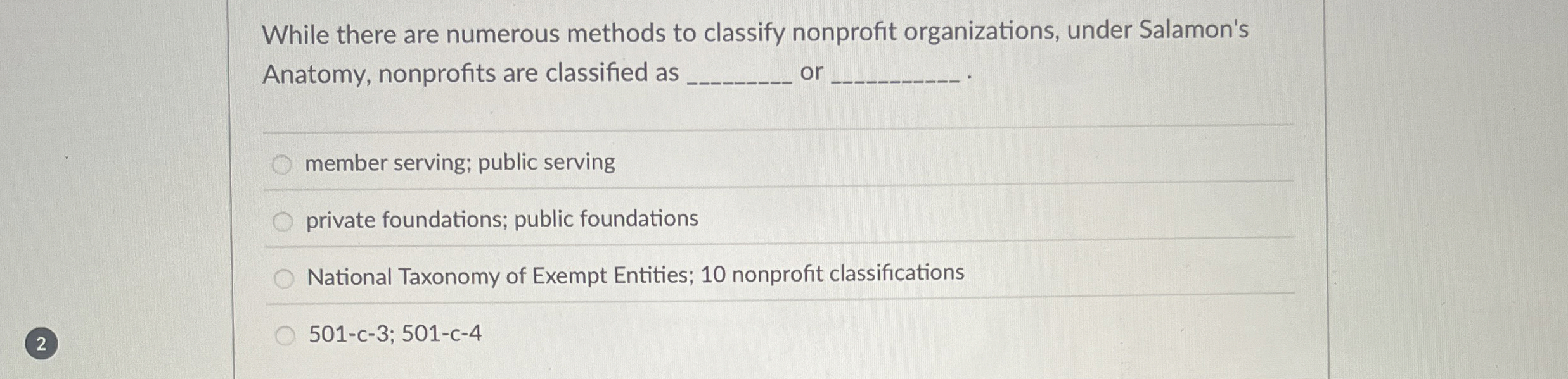 While there are numerous methods to classify