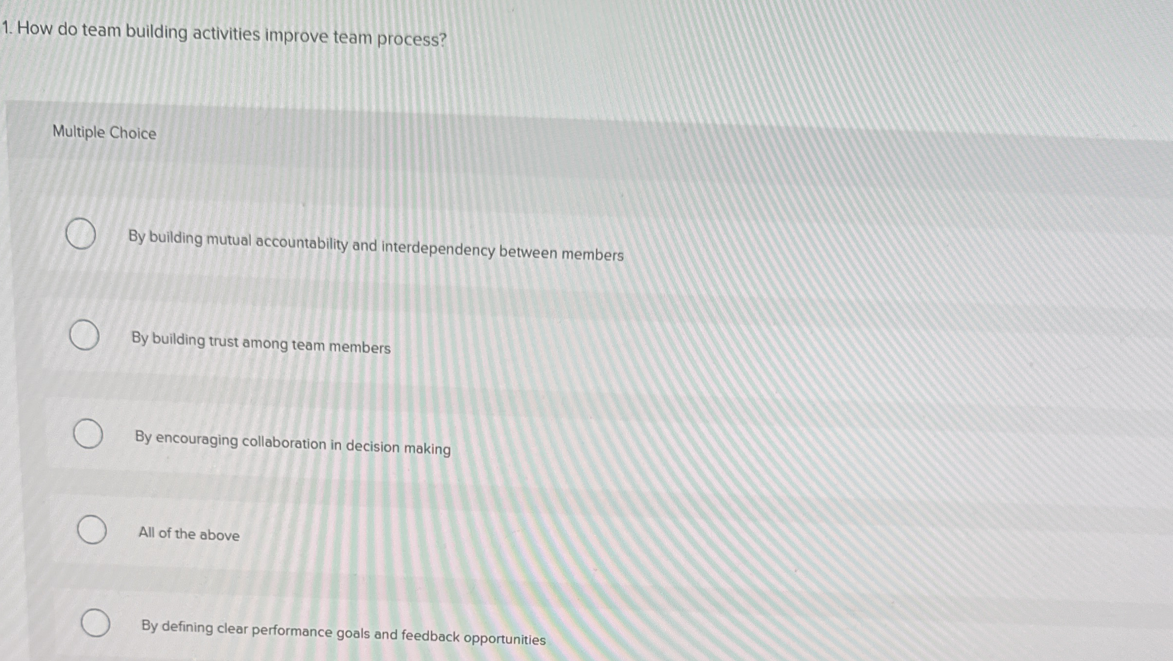 How do team building activities improve team