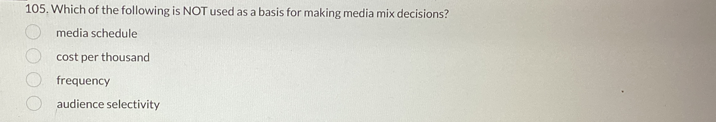 Which of the following is NOT used as a basis for