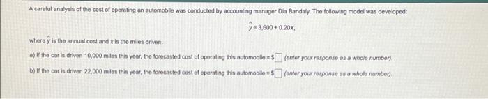 15 A careful analysis of the cost of operating an