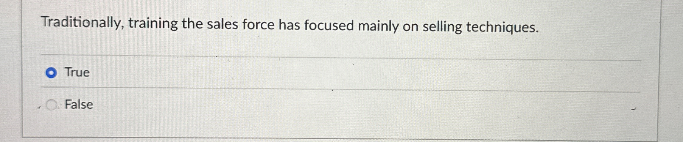 Traditionally, training the sales force has